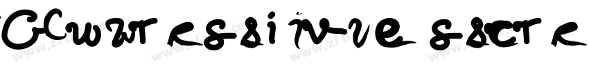 Cursive script字体转换